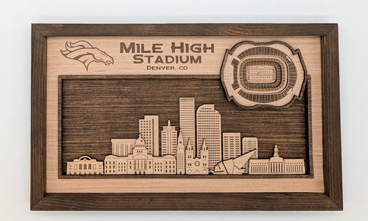 Denver Football Wall Art
